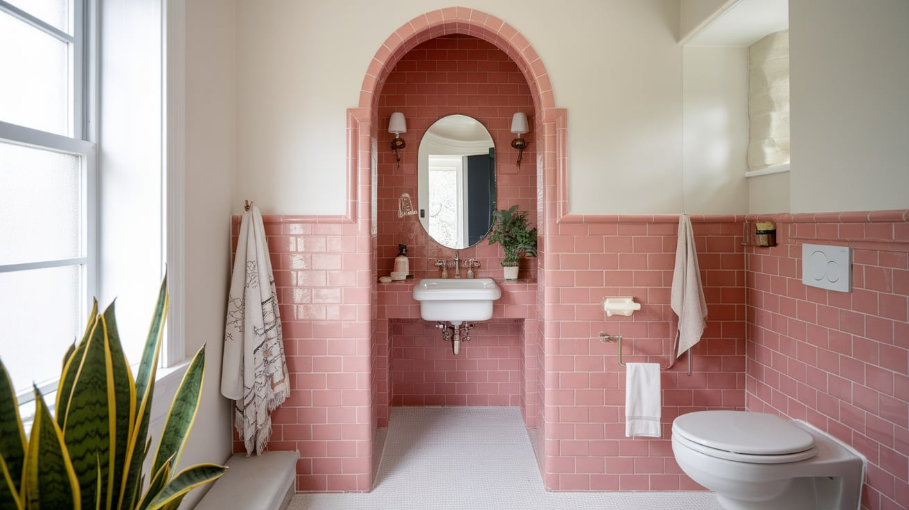 Coral Pink Tiles