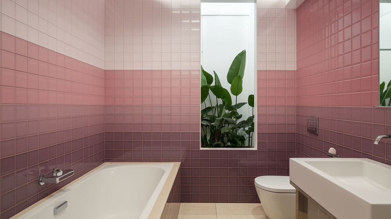 Ombre Pink Tile Design